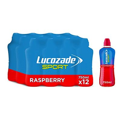 Lucozade Sport Body Fuel - Raspberry 12x750ml| Isotonic sports drink, with Electrolytes and Vitamin B3 | Still | Bursting with Flavour