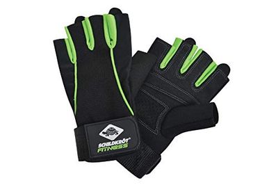 Schildkröt Fitness Fitness Handschoenen Pro, verschillende maten selecteerbaar (S-M/L-XL), zwart-groen, 960154