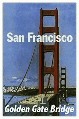 Schatzmix San Francisco Golden Gate Bridge metalen bord wanddecoratie 20x30 cm tin teken blikken bord, plaatstaal, meerkleurig