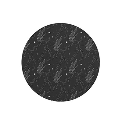 Questo Casa, Round Digital Printed Mouse Pad, Non-Slip Base, for Office and Home, Diameter:22cm