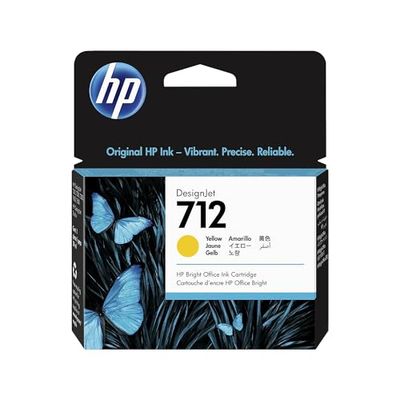 HP Original 712 printer cartridge yellow29ml (3ED69A)