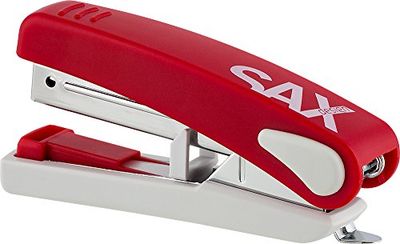 SAX 519 Agrafeuse à plat jusqu'à 20 feuilles, 30% d'économie sur la hauteur de la pile grâce à un agrafage spécial, en matériau robuste, design stylé et élégant