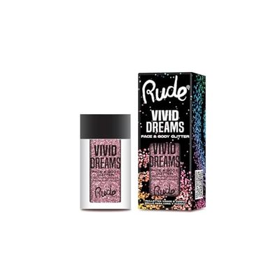 RUDE Vivid Dreams Face & Body Glitter en Daydream : une brillance radiante et glamour pour sublimer votre visage et votre corps