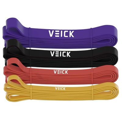 VEICK Fasce di resistenza per allenamento, fasce per esercizi, fasce per allenamento, fasce di assistenza per trazioni, set di fasce lunghe e pesanti per uomini e donne, attrezzature per il fitness a