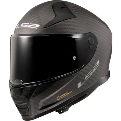 LS2 Full Face Motorcycle Helmet. FF811 Vector II Carbon. ECE 22.06. Matt. XS