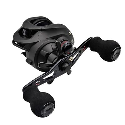 FISHDROPS Baitcaster Reels, 9+1BB, CNC Aluminium Spoel, Magnetisch Remsysteem Aas Caster Reel Hoge Snelheid Gear Ratio 7.0:1 Ultra Glad Laag Profiel Baitcasting Visserijhaspel