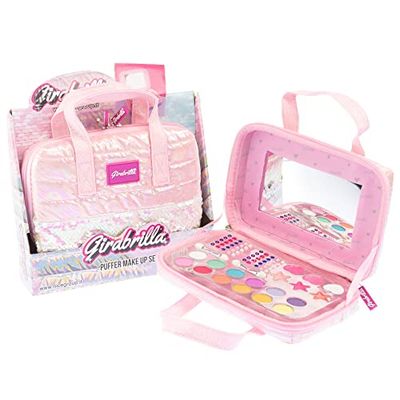 Girabrilla Set Make Up Trousse de Toilette Rose avec parapluies et Vernis pour honges, Couleur, Taille Unique, 19042