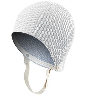 Sporti Bubble Badmuts met Kinband (Ivoor)