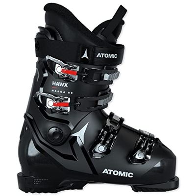 ATOMIC HAWX Magna 80, Scarponi da Sci unisex-adulto, Nero Bianco Rosso, 32/32/5