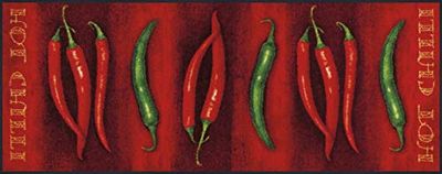 wash + dry - Alfombra Hot Chilli 75x190, Rojo