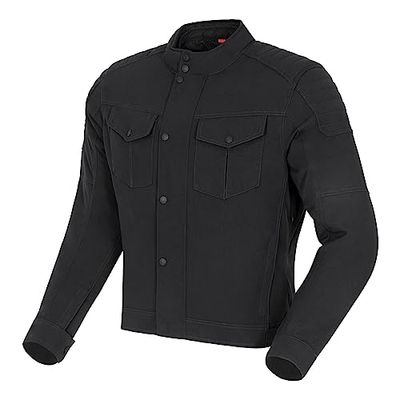 REBELHORN Hunter motorcykeljacka män | textil | armbåge och axelskydd nivå 2 | Termofoder med integrerat vattentätt och ventilerande membran