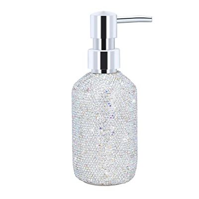 Distributeur de Savon épais avec Pompe antirouille pour Cuisine, Salle de Bain (Blanc)