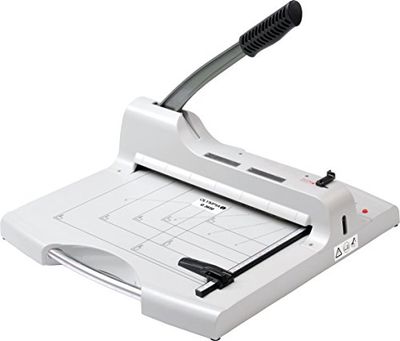 Olympia G 3650 Professionele stapelsnijder papier (DIN A4, 50 vel, lasersnijlicht, commerciële snijmachine van metaal voor kantoor, papiersnijmachine met snijbescherming)