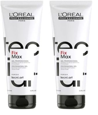 L'Oréal Professionnel - Tecni Art - Fix Max - Scultura di gel e fissazione extra, 200 ml (Confezione da 2)