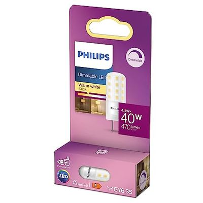 Philips LED Lampadina Capsule, 40W, GY6.35, Dimmerabile