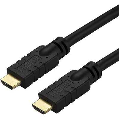 StarTech.com Cable de 10 metros HDMI con ethernet de alta velocidad Activo 4K de 60Hz - Cable HDMI CL2 para Instalación en Pared - Cable UHD Largo Durable - HDR de 18Gbps - Negro (HD2MM10MA)