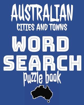 Australian Towns and Cities Word search puzzle book