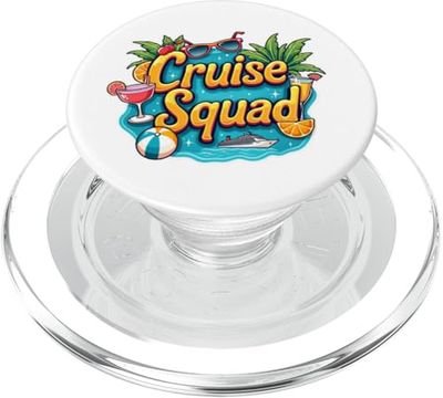 Cruise Squad, Ropa de vacaciones, Camiseta de crucero familiar, Grupo PopSockets PopGrip para MagSafe