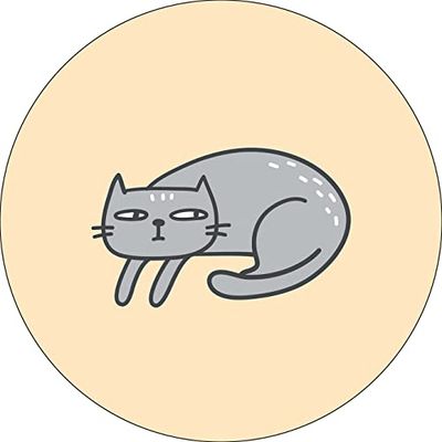 Bonateks, Round Digital Printed Mouse Pad, Non-Slip Base, for Office and Home, Diameter:22cm
