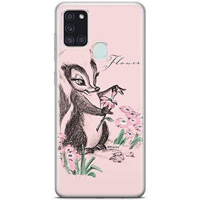 ERT GROUP mobiel telefoonhoesje voor Samsung A21s origineel en officieel erkend Disney patroon Flower Skunk 001 optimaal aangepast aan de vorm van de mobiele telefoon, hoesje is gemaakt van TPU