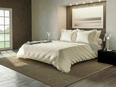 Yellow Carice Duvet Cover, 100% Percal Cotton, Off-White, 260 x 220 Cm, 1.0 Pieces