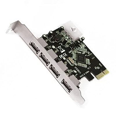 Carte de contrôle PCI-E avec 4 Ports USB 3.0, idéale pour l'extension de la connectivité sur PC et appareils électroniques.