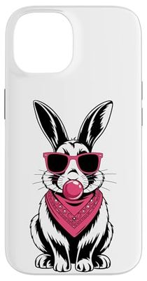 Lapin Lunettes De Soleil Chewing-Gum Lapins Coque pour iPhone 14