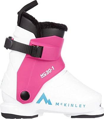 McKINLEY Mg30-1 Chaussures de Ski Jeunesse Unisexe, White/Pink, 18