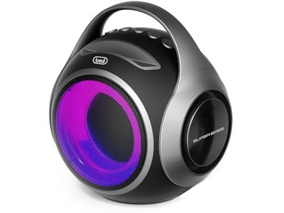 Trevi XR 8A 202 Speaker Portatile 20W, Cassa Wireless con Funzione TWS, Presa USB, Micro SD, Batteria Integrata, Nero