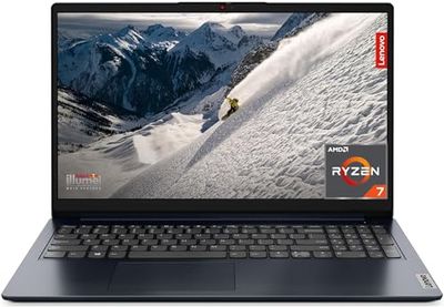 Lenovo IdeaPad 1 Gen 7 - Ordenador Portátil 15.6" FullHD (AMD Ryzen 7 5700U, 16GB RAM, 512GB SSD, AMD Radeon Graphics, Windows 11 Home) Azul - Teclado QWERTY Español