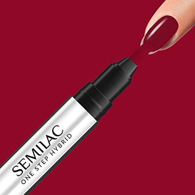 S575 Dark Red Semilac 3-in-1 One Step UV Hybrid Pen Nagellak 3 ml