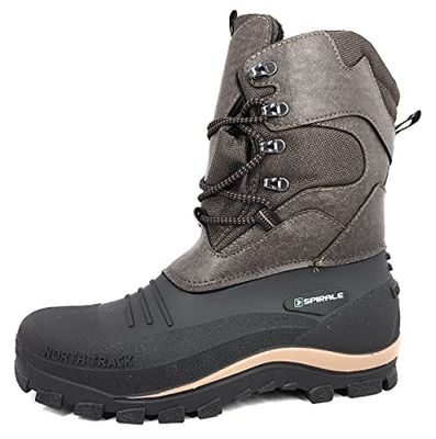 Spirale Bernd Canadian Snowboots, Warm Gevoerde Sneeuwschoenen voor Heren, Bruin, 43