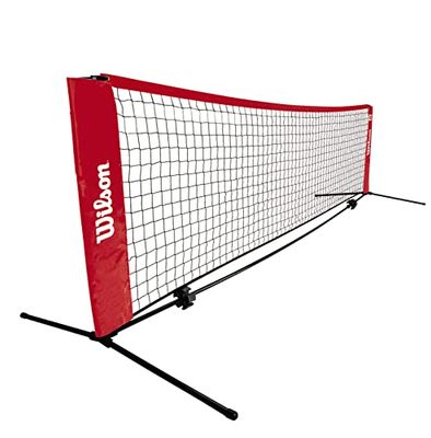 Wilson Net, Rete da Tennis Starter Ez, 3,05 m Unisex-Adult, Red, 0 m de ancho y altura Ajustable