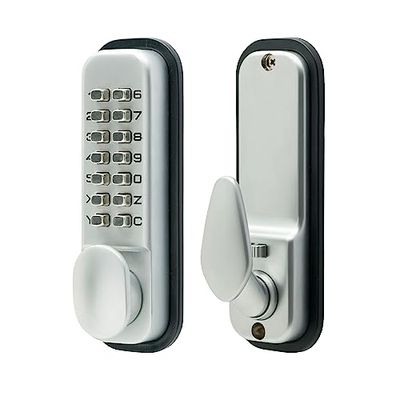 Sterling S2235V, fechadura digital com botão de pressão, cromado acetinado