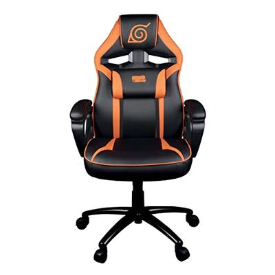 Konix Naruto Gamingstoel voor volwassenen, bureaustoelen, bureaustoel, zwart