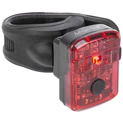 M-Wave unisex – vuxna Helios K 1.1 USB-batteri, svart/röd