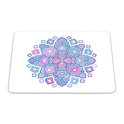 Bonamaison, Rechthoek Pop Art Digital bedrukte muismat, antislip onderkant, voor kantoor en thuis, grootte: 22x18 cm