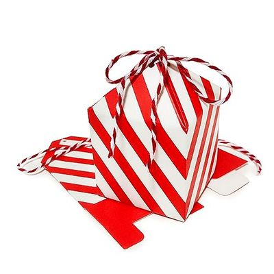 Mopec NE7 Set med 24 lådor Kalender Advent Röd Rand 5,4x8cm, Röd