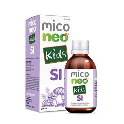 MICO NEO | SI Kids | 200 ml | Suplemento Alimenticio para Niños que Ayuda a Reforzar las Defensas | A Base de Hongos Bio, Plantas y Vitamina C | Con Reishi, Champiñón del Sol y Shiitake