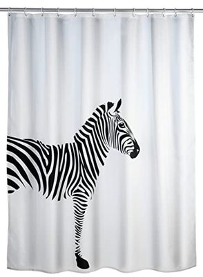 WENKO Rideau de Douche Anti-moisissure Wild, Rideau de Douche 180x200, Polyester