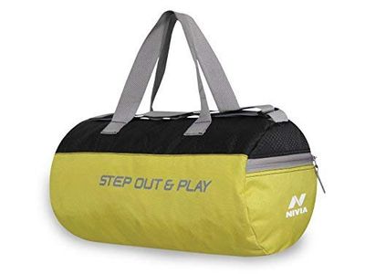 Nivia Beast-3 Duffle Sporttas en Reistas | Maat: Medium | Kleur: Groen/Zwart | Voor Mannen en Vrouwen | Schoudertas | Voor Sportaccessoires | Fitness en Sportuitrusting