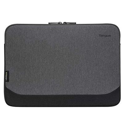 Targus TBS64602GL Funda Cypress con EcoSmart, funda para ordenador portátil de 13-14" con protector de espuma, funda acolchada hecha con botellas recicladas – Gris