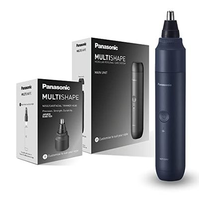 Panasonic MULTISHAPE Sistema Modulare per la Cura della Persona ER-CNT1, testina per la depilazione di naso, orecchie e viso per uomo con batteria ricaricabile Ni-MH