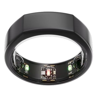 Oura Gen3 Heritage Smart Ring – storlek 7, Stealth | Registrera sömn, puls och kondition – upp till 7 dagars batteritid – kompatibel med iOS/Android – Prova ut storleken med Ouras storlekskit