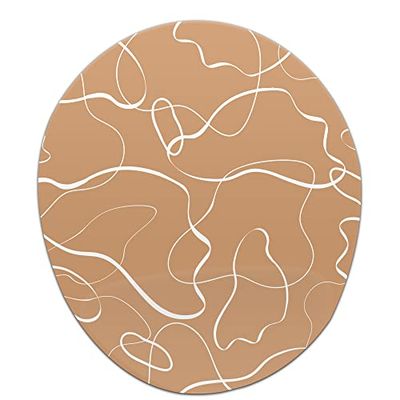 Bonamaison, Tapis de Souris Ergonomique avec Repose-Poignet - Impression numérique - pour Le Bureau et la Maison - 20 x 23 cm