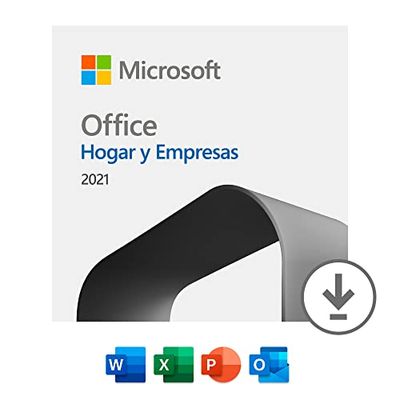 Microsoft Office 2021 Hogar y Empresas - Todas las aplicaciones clásicas de Office - Para 1 PC/Mac