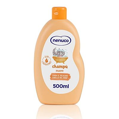 Nenuco Champú Suave para bebé, con Leche de Almendras Dulces, Sin Lágrimas, 500 ml