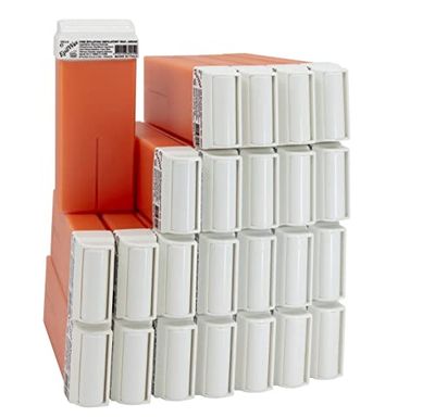 EpilWax - Roll On Cire Epilation à l'Argan - Jambes, Aisselles, Corps - Facile à étaler et à Retirer - Lot de 24 Recharges/Cartouches - 100 ml