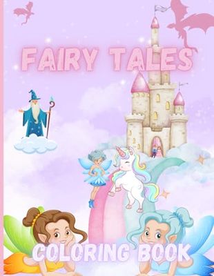 "Enchanted Worlds: Fairy Tale Coloring Book": "Coloring princesses and fairies: an artistic journey into fantasy worlds"