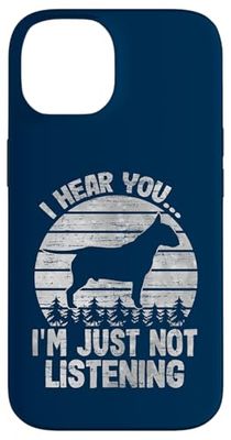 I Hear You I'm Just Not Listening Funny Bullterrier Case for iPhone 14
